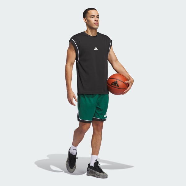 Green adidas Basketball Badge of Sport Shorts