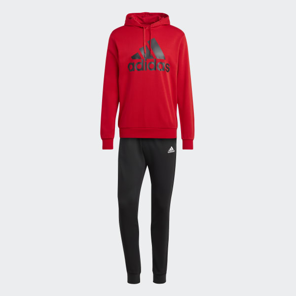 Czerwony Big Logo Terry Track Suit
