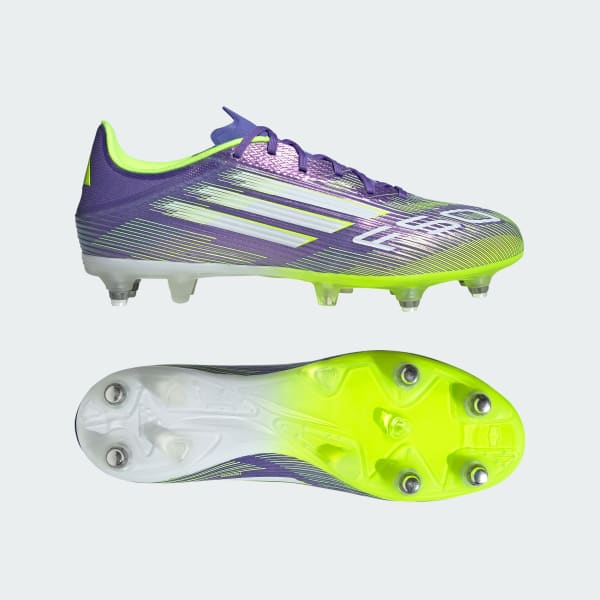 Morado Zapatos de fútbol F50 League para terreno blando