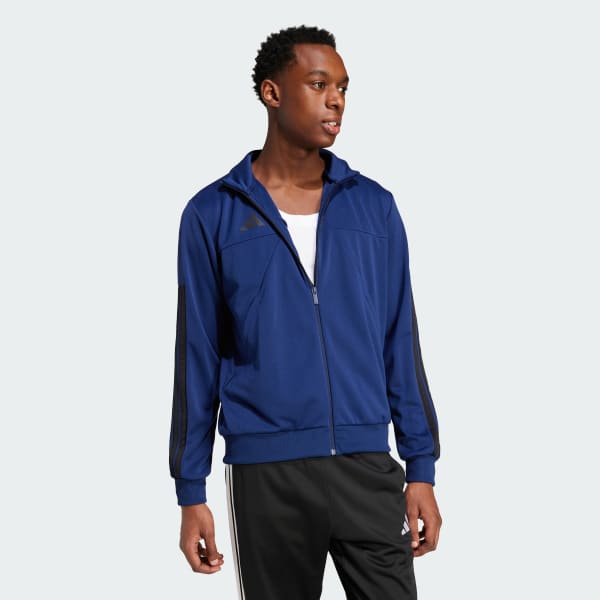 Azul Chaqueta Tiro Wordmark