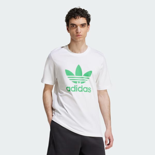 สีขาว เสื้อยืด Adicolor Classics Trefoil