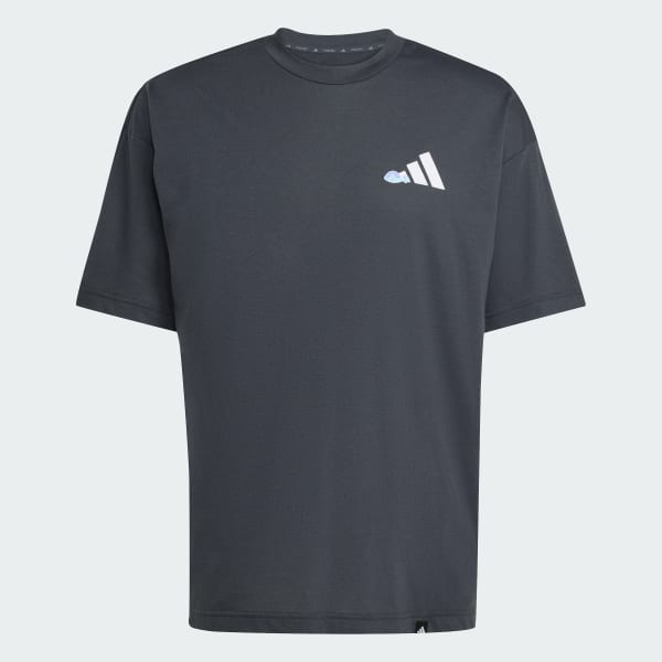 Abu-abu T-shirt Grafis Power