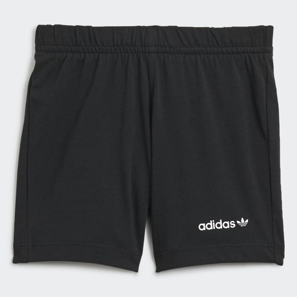 Black Adicolor Shorts and Tee Set