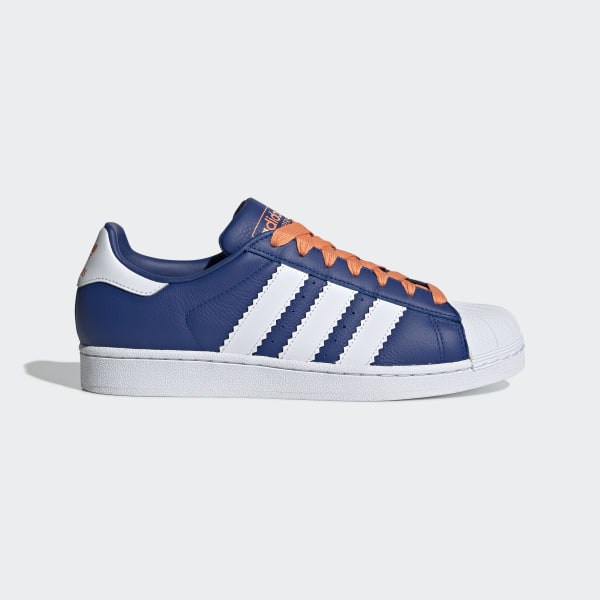 adidas superstar blue and white cheap 