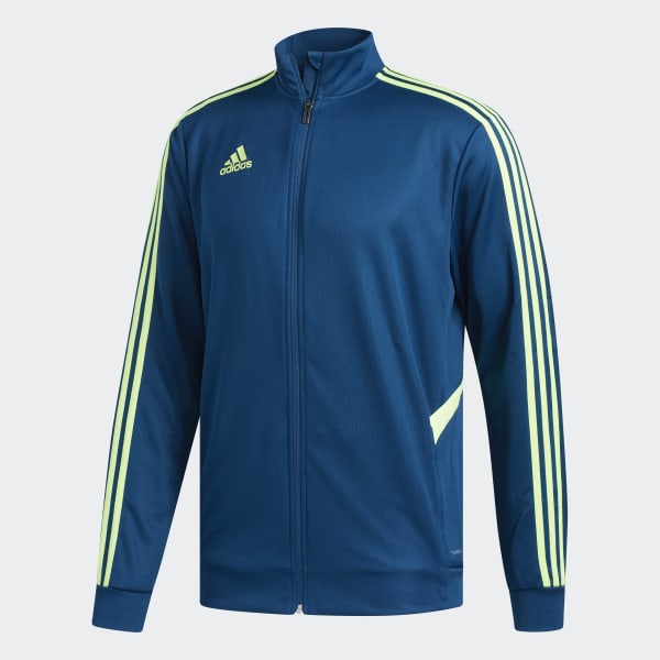blue and yellow adidas jacket