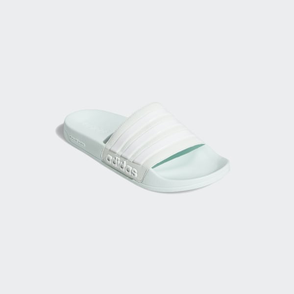 adidas cloudfoam slides green