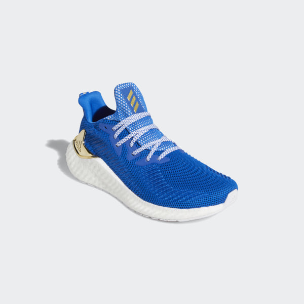 adidas blue and gold shoes