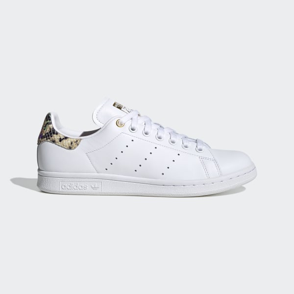 stan smith with gold lettering
