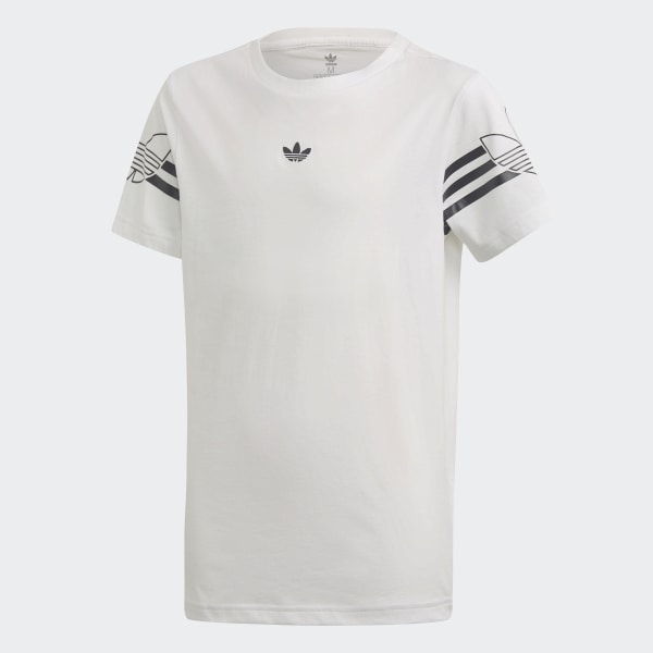 adidas outline tee white