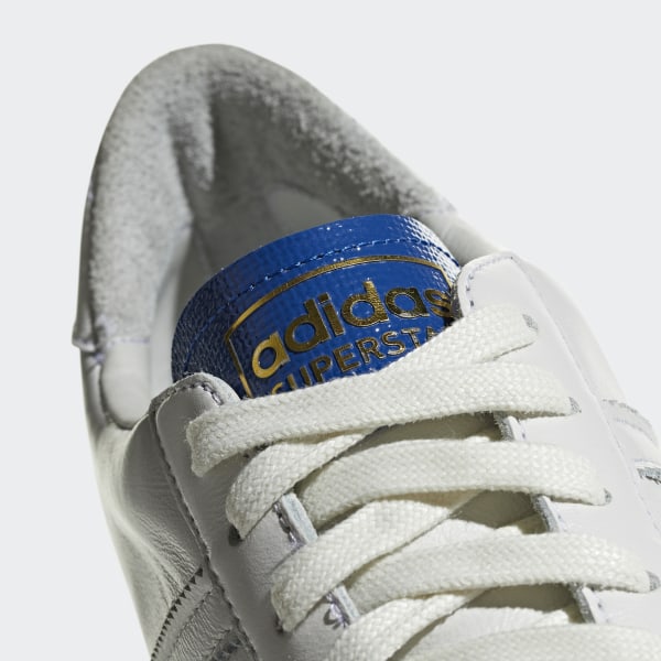 adidas superstar white blue