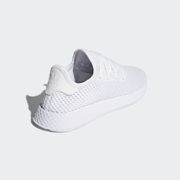 adidas originals deerupt trainers in triple white