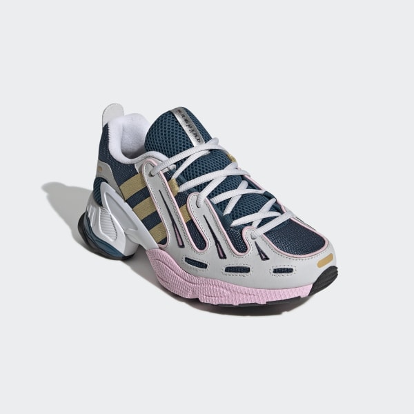 adidas originals eqt gazelle trainers in navy and pink