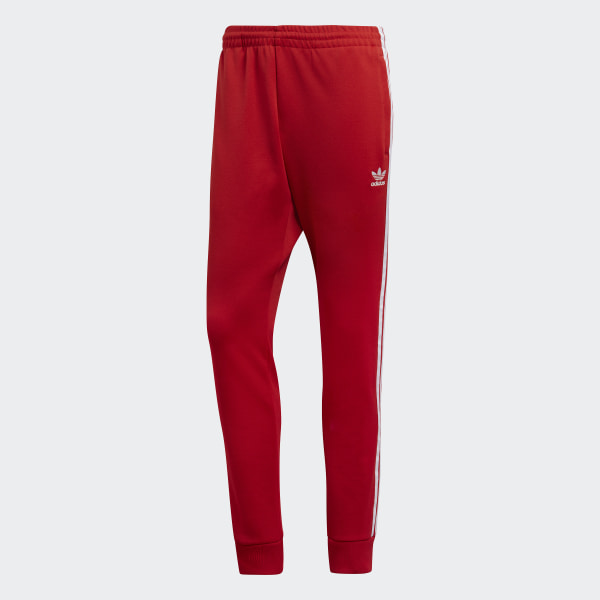 red black adidas pants