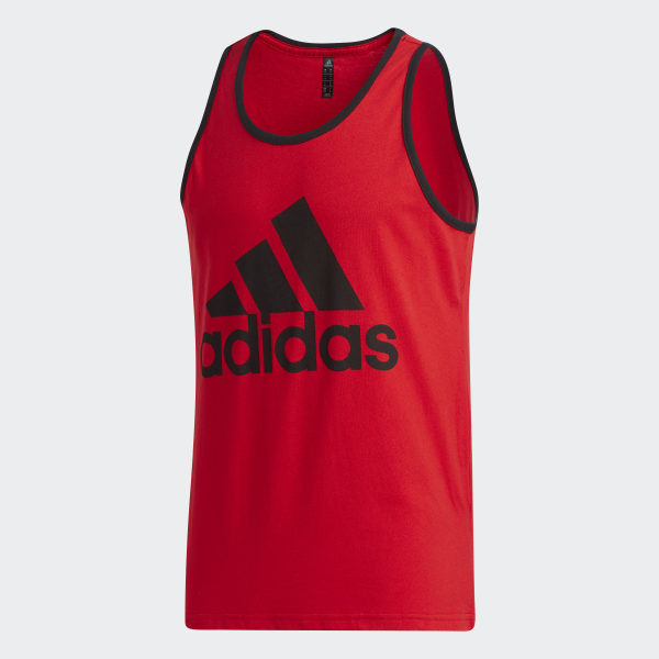 red adidas tank
