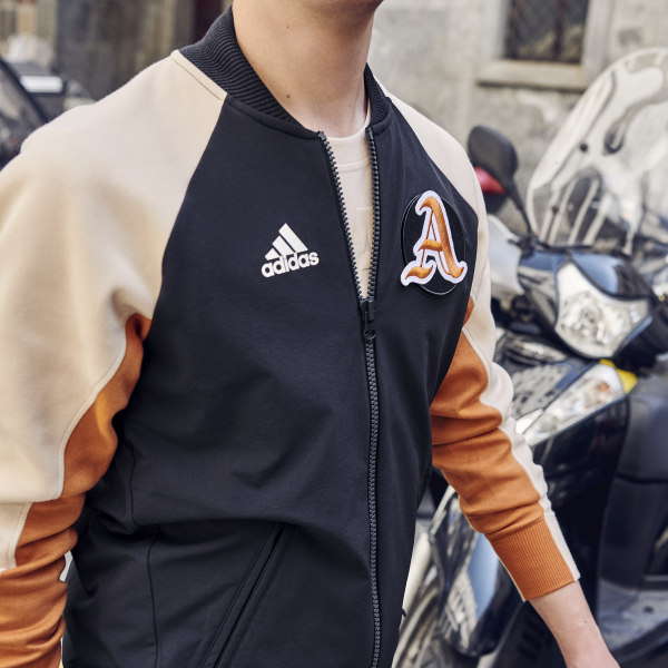 veste adidas bleu orange