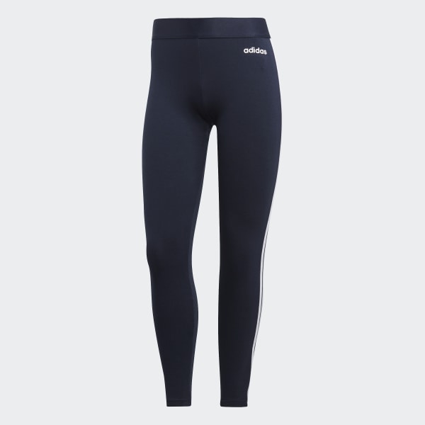 ADIDAS ORIGINALS WOMEN/'S CLASSIC 3-Stripe Tight Fit Leggings stretch Bleu Blanc