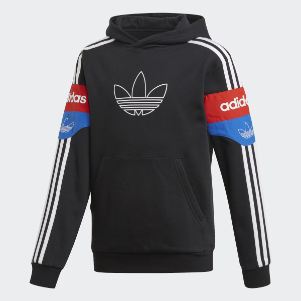 red and blue adidas hoodie