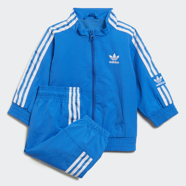 blue adidas suit