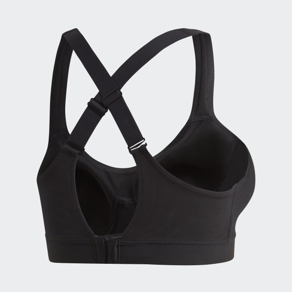 high impact sports bra front zip