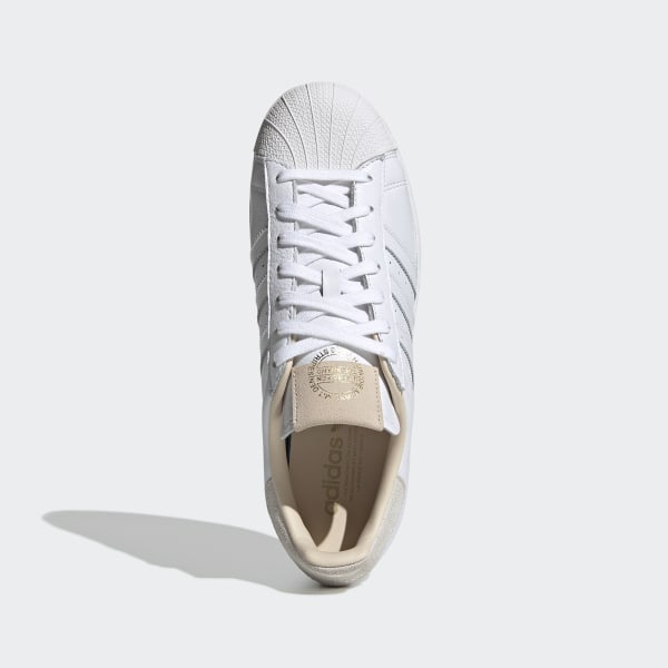 adidas superstar white and gold