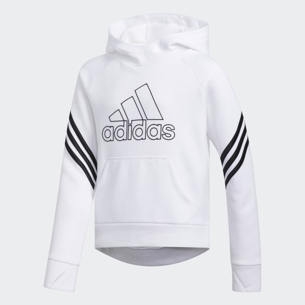 adidas French Terry Pullover Hoodie White | adidas US adidas French Terry Pullover Hoodie White | adidas US