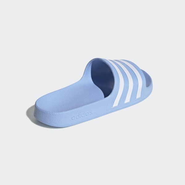 pale blue adidas sliders