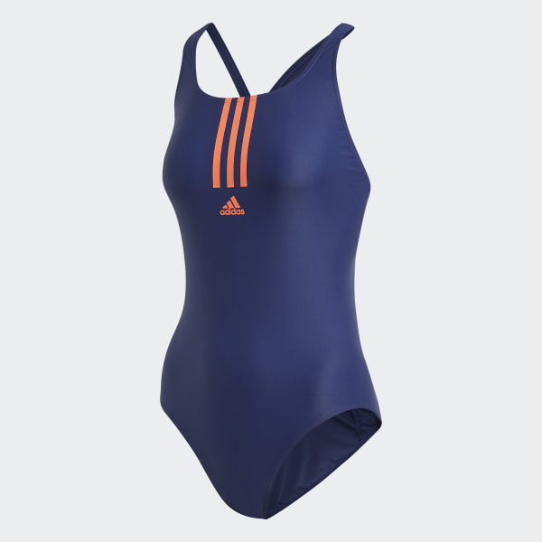 ADIDAS Infinitex Fitness ECO Costume da Bagno Donna a Righe resistente al cloro Sport