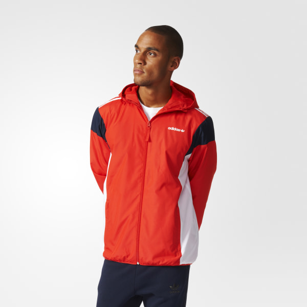 chamarra adidas roja hombre
