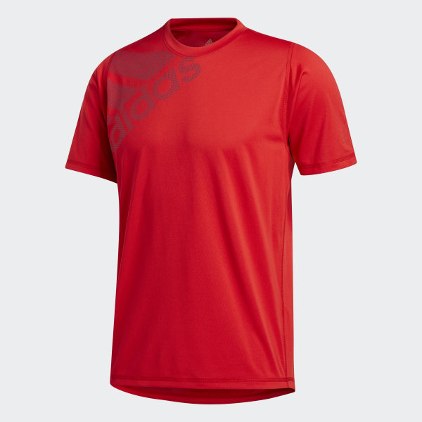 adidas FreeLift Badge of Sport Graphic T shirt Rød | adidas Denmark adidas FreeLift Badge of Sport Graphic T shirt Rød | adidas Denmark