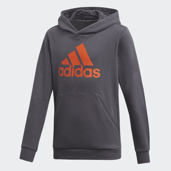 Adidas grey and orange hoodie clearance