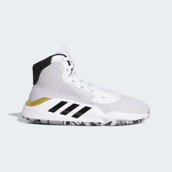 white and gold adidas basketball shoes