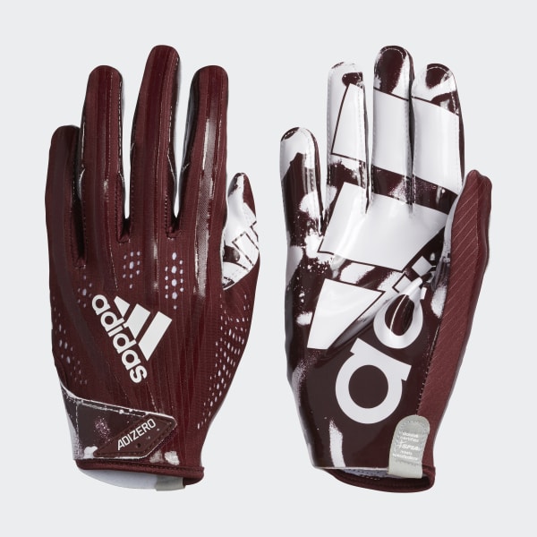 adidas football gloves maroon