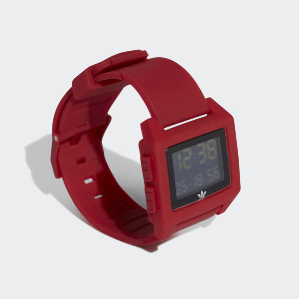 adidas watch red