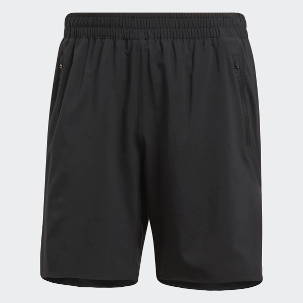 plain black adidas shorts