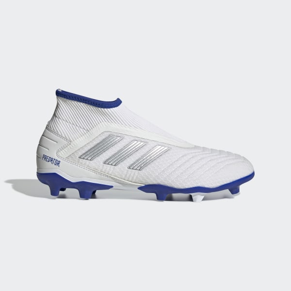 white laceless football boots