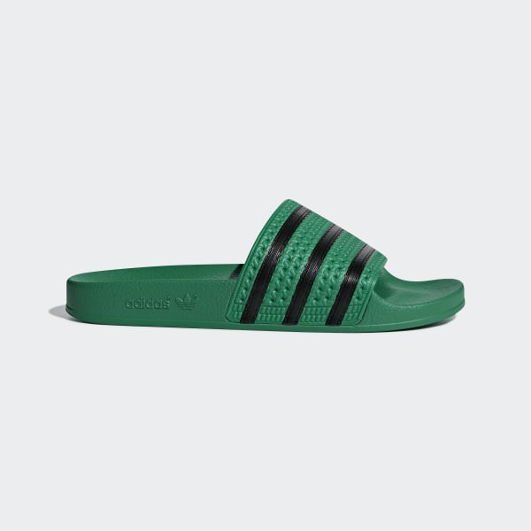 adidas cloudfoam slides green