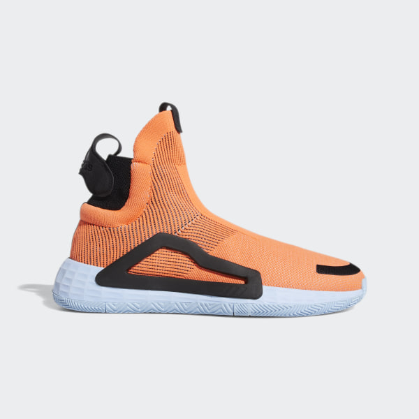 blue and orange adidas basketball shoes