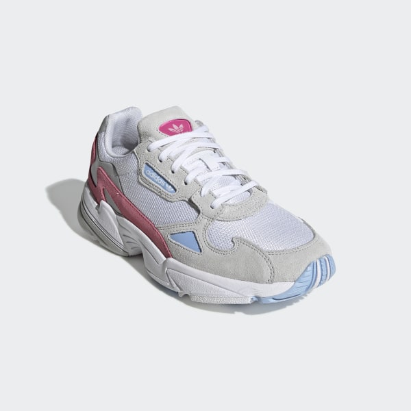 adidas falcon white and pink