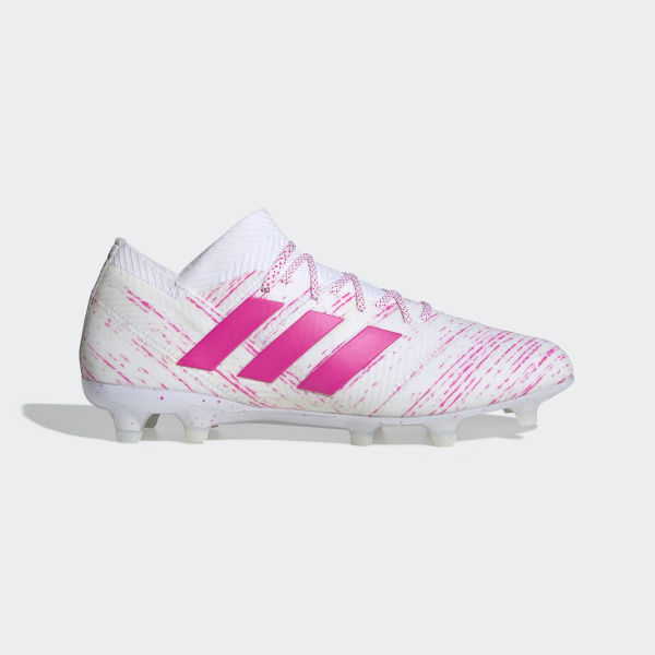 adidas white and pink boots