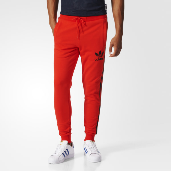 pantalon adidas originals rojo