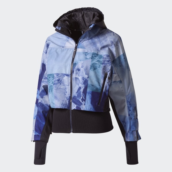 adidas Run Trail Soft Shell Stone Print Jacket Blue | adidas US adidas Run Trail Soft Shell Stone Print Jacket Blue | adidas US