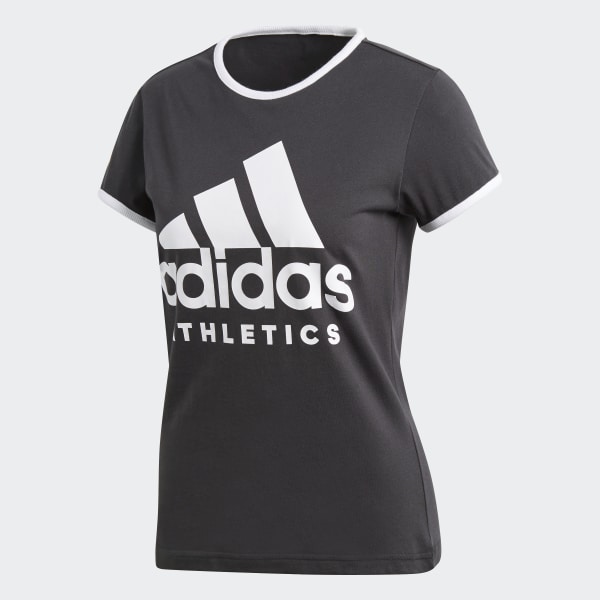 Adidas Sport ID T shirt Carbon | Frauen Athletics Adidas Sport ID T shirt Carbon | Frauen Athletics