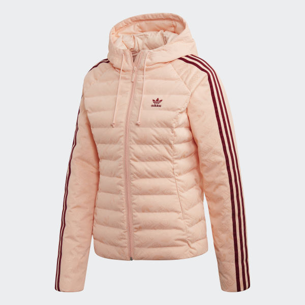 Adidas Monogram Slim Jacket Pink Adidas Finland