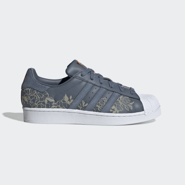 adidas superstar fleur bleu