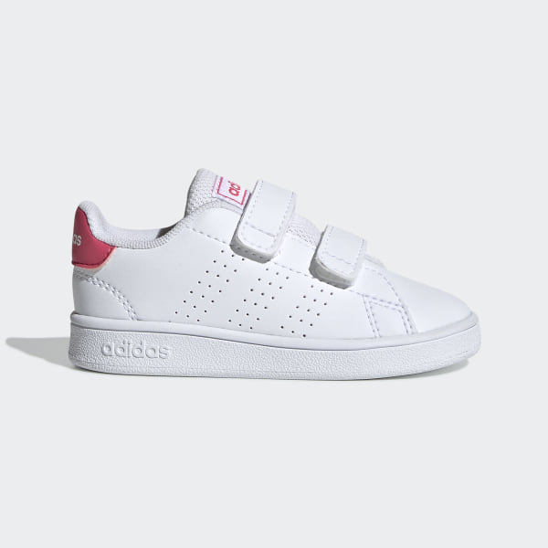 adidas advantage blancos con rosa