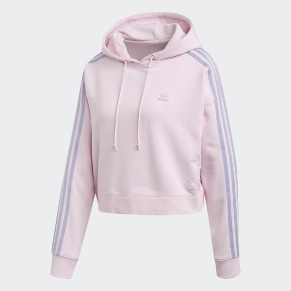 clear pink adidas hoodie