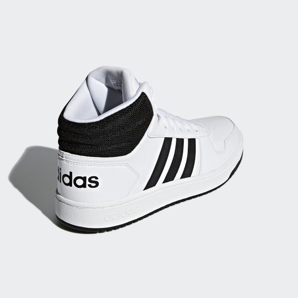 adidas hoops 2.0 mid bianche