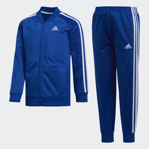 blue adidas suit