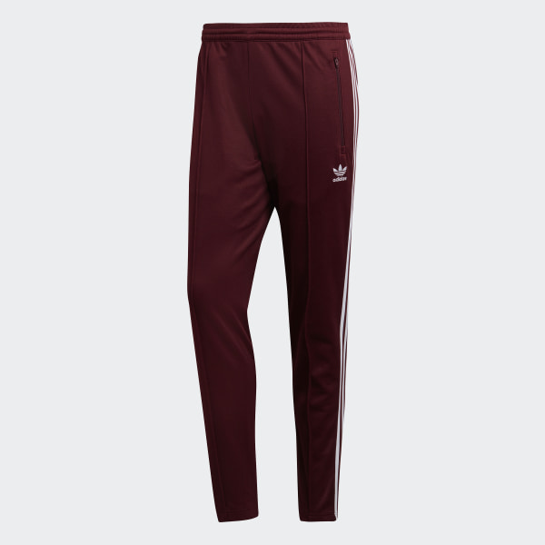 adidas burgundy track pants