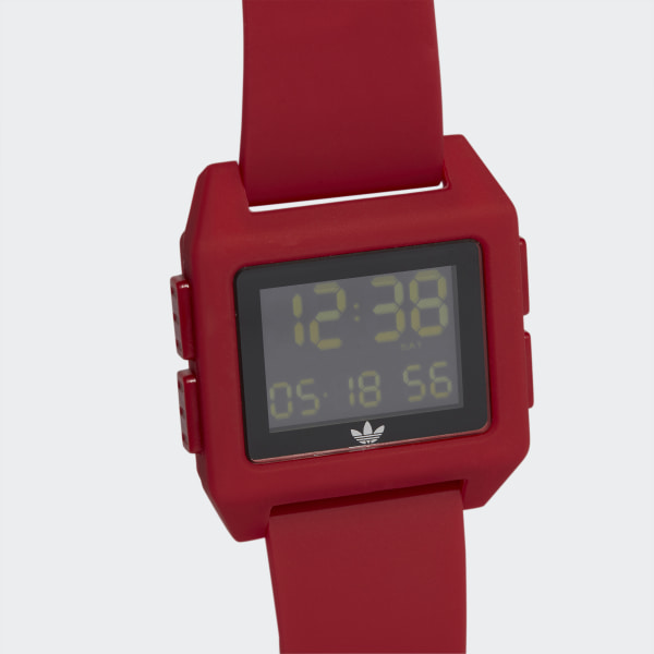 adidas watch red